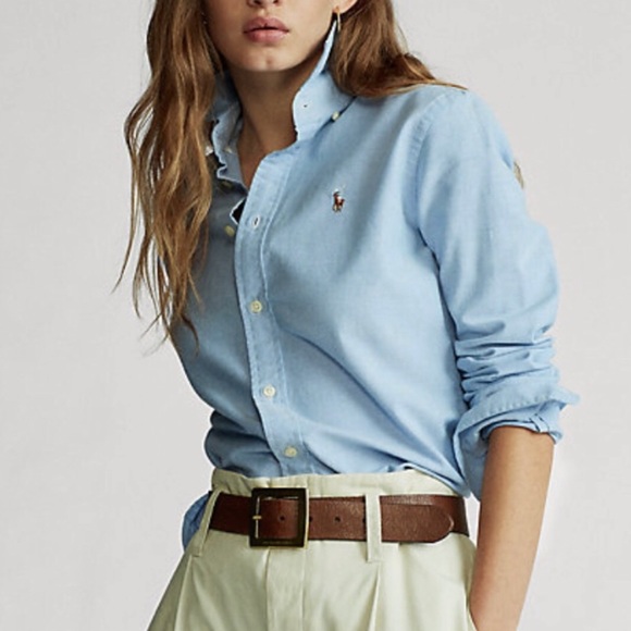 Ralph Lauren Tops - Ralph Lauren logo slim fit  button down shirt